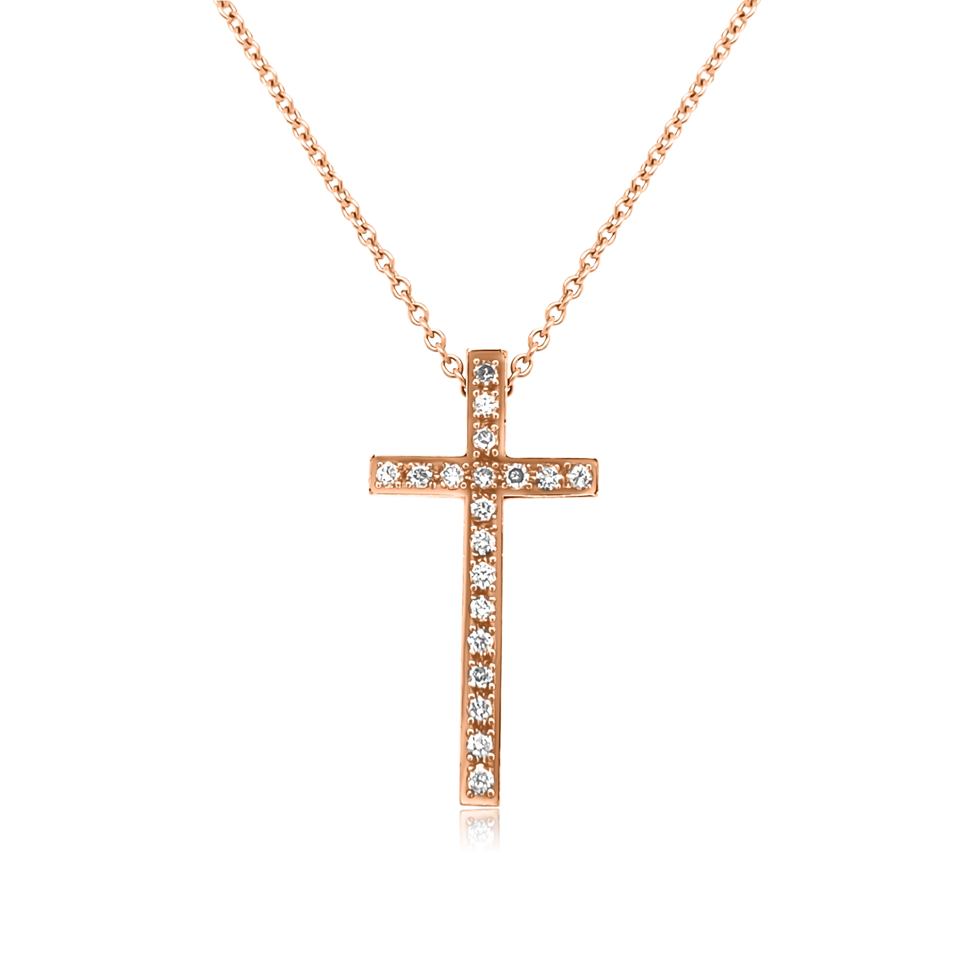 Cross with diamonds