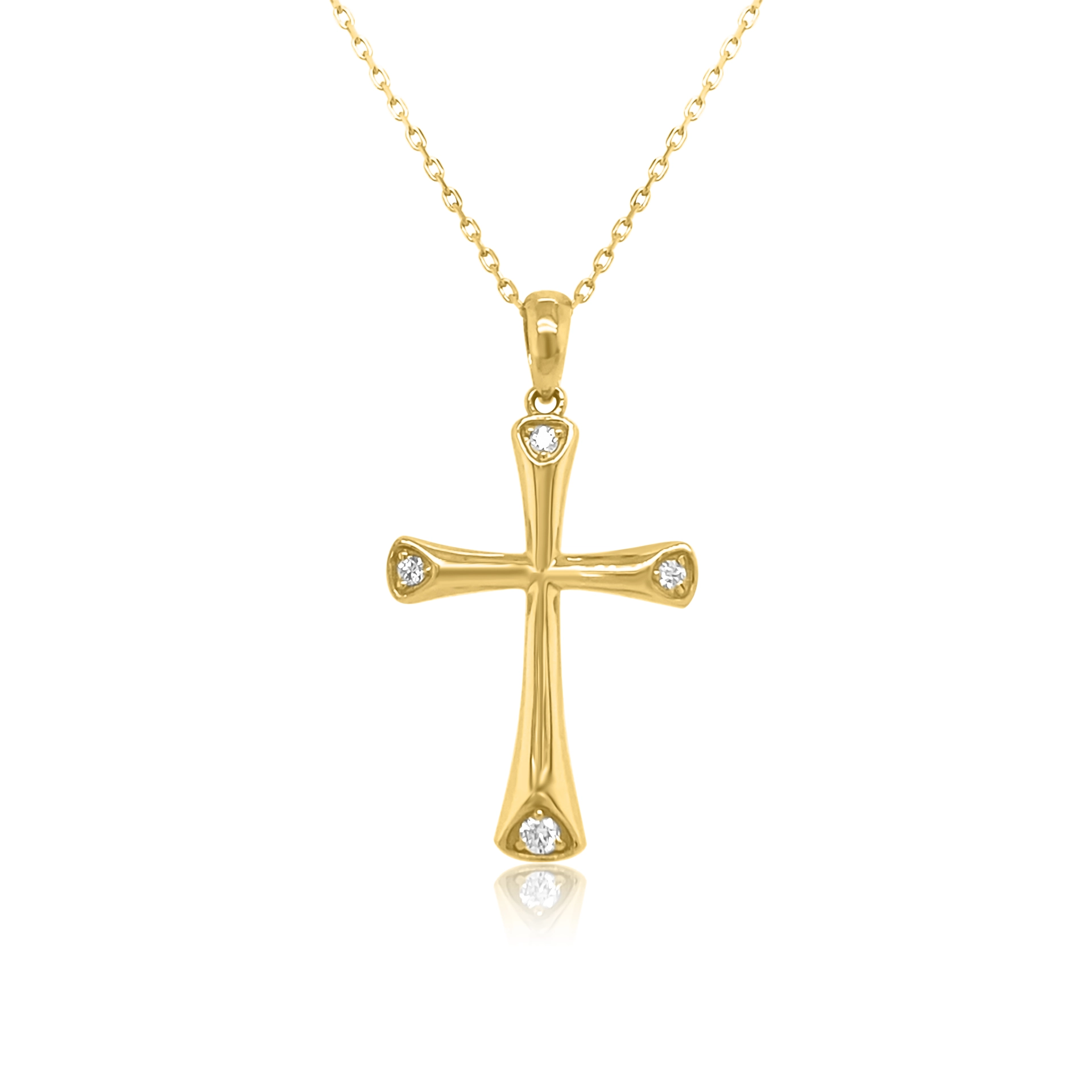 Cross with diamonds