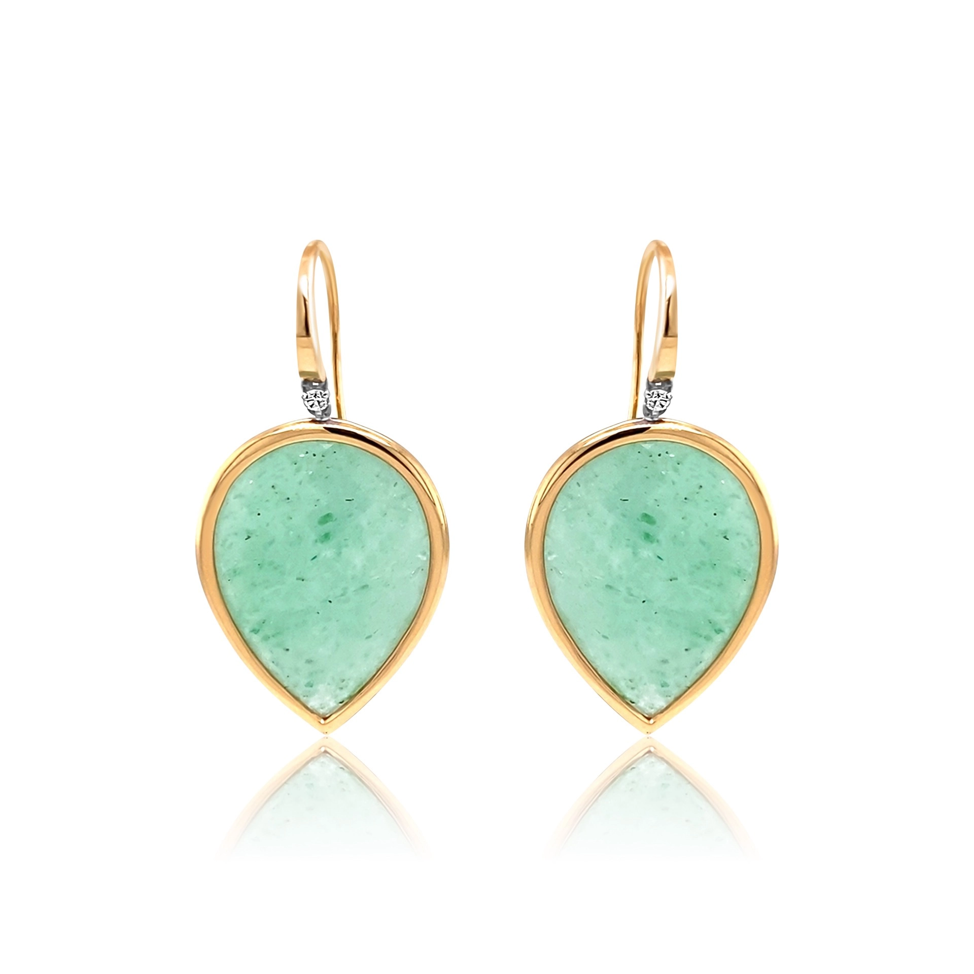 Aventurine earrings 
