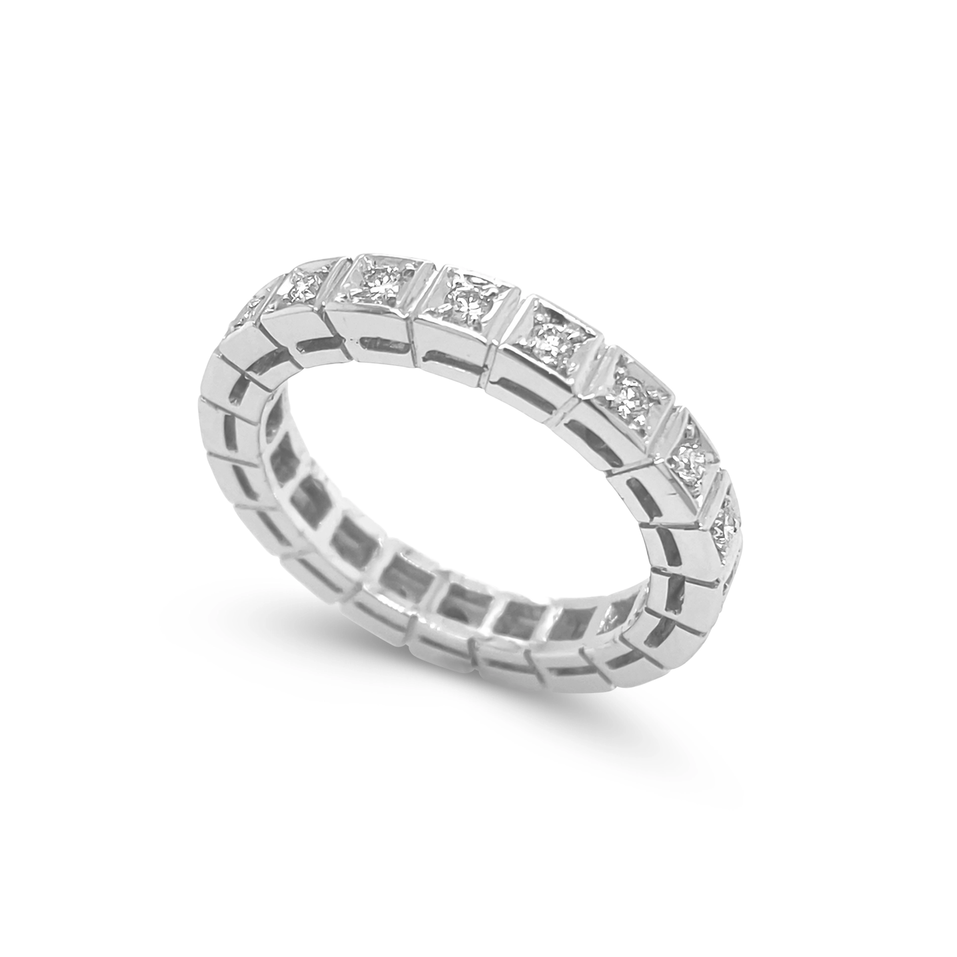 Square eternity ring