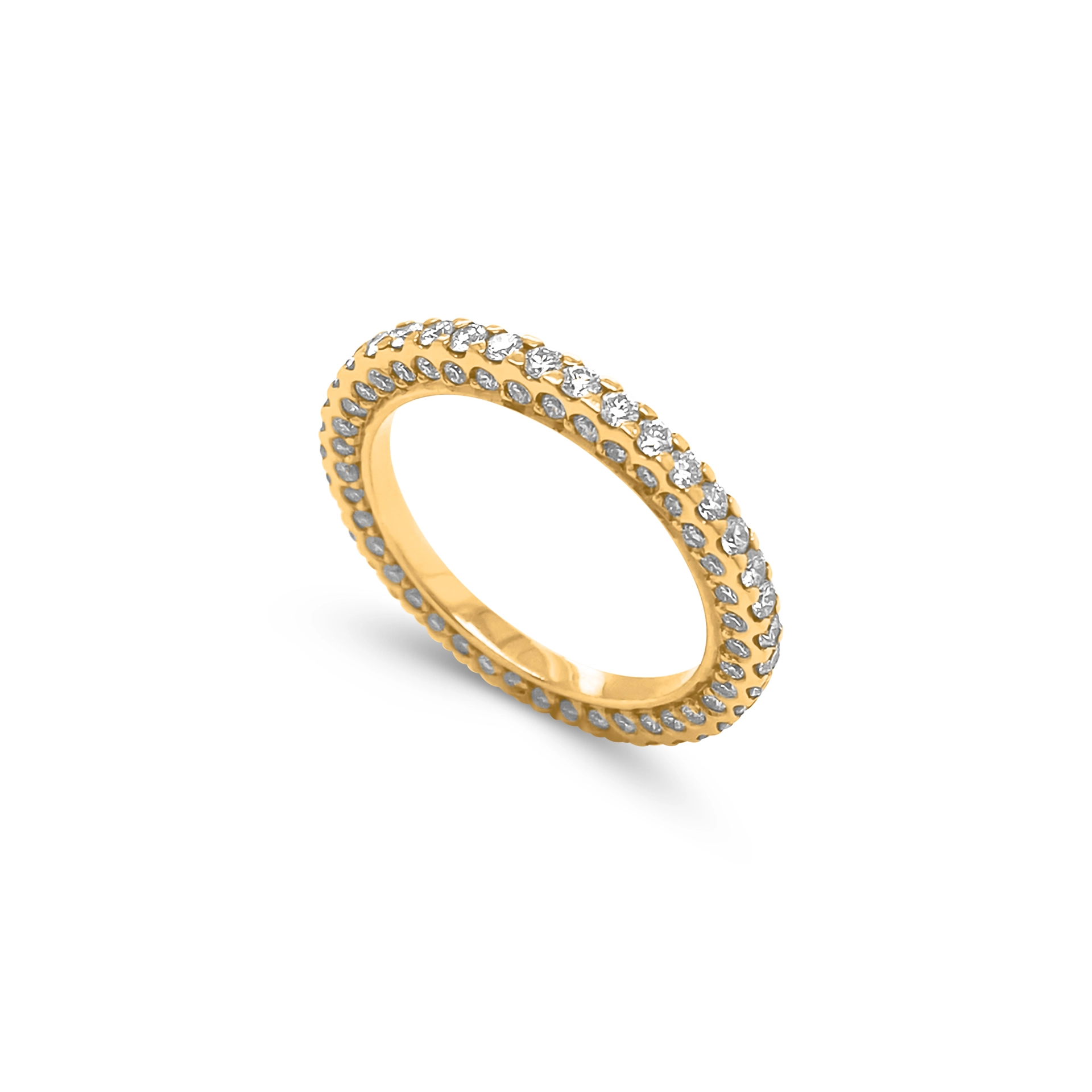 3 sided eternity ring 
