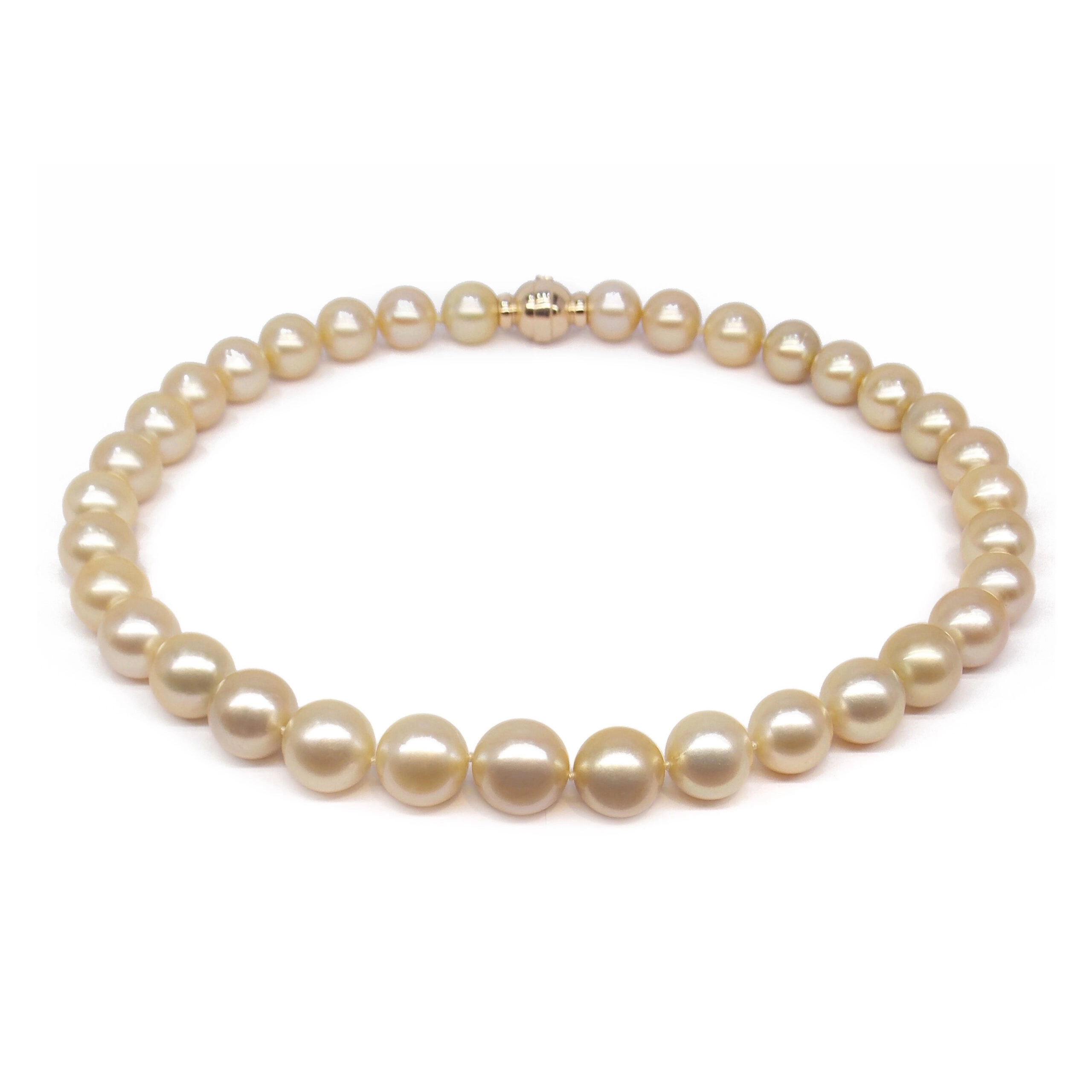 Gold South Sea pearl necklace
