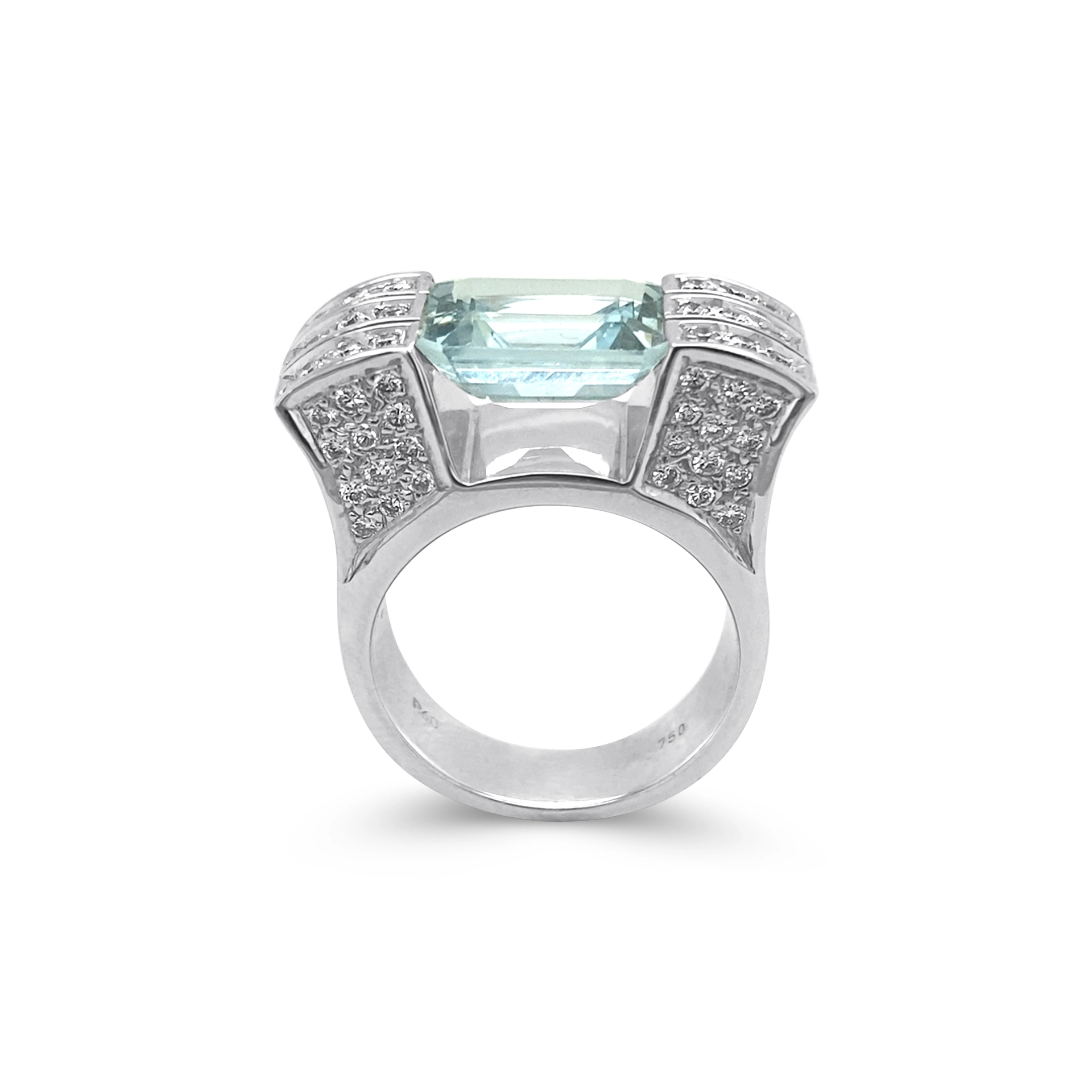 Aquamarine ring