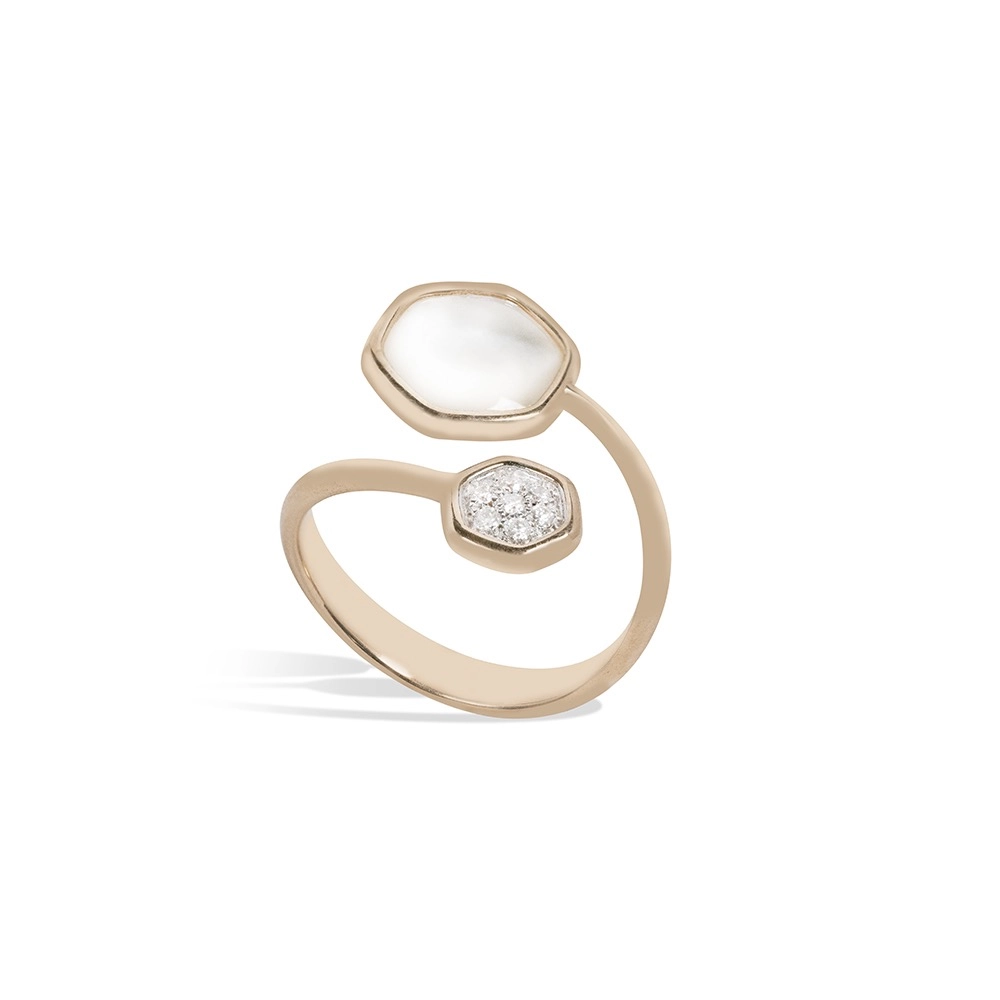 MOP and diamond ring