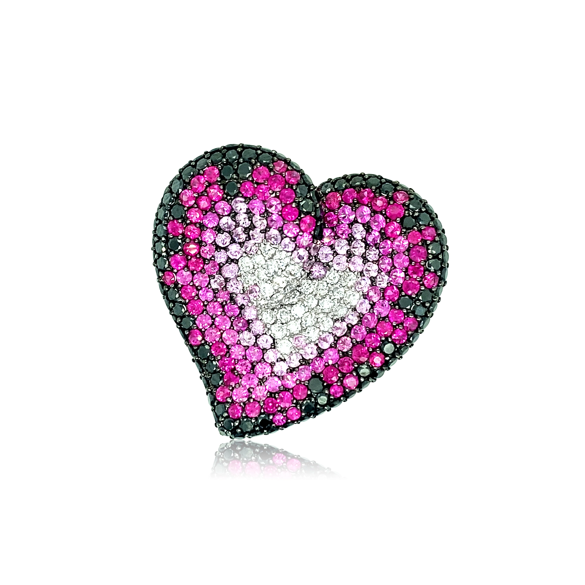 Heart cocktail ring