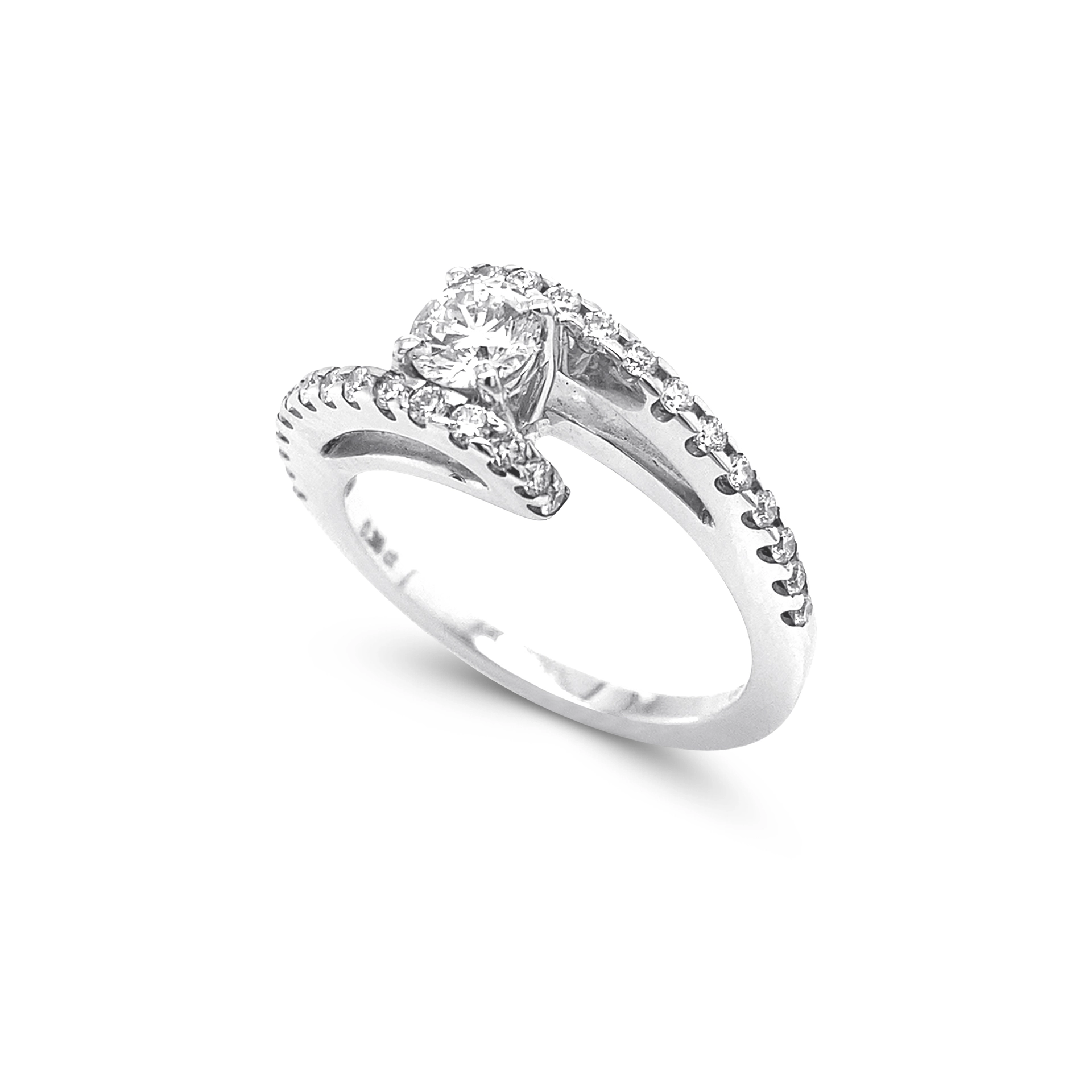 Wave diamond ring 
